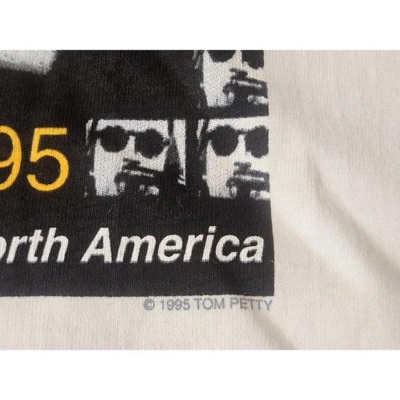 Vintage 1995 Tom Petty and The Heartbreakers North America Tour T Shirt Size XL